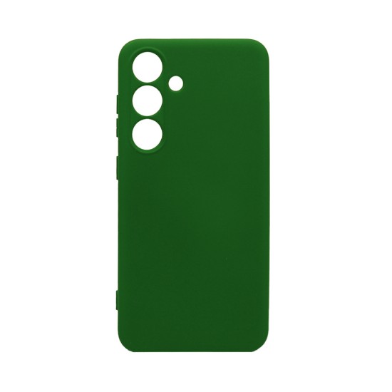Capa de Silicone com Moldura de Câmera para Samsung Galaxy A36 5G Verde Escuro Capa de Silicone com Moldura de Câmera para Samsung Galaxy A36 5G Verde Escuro
